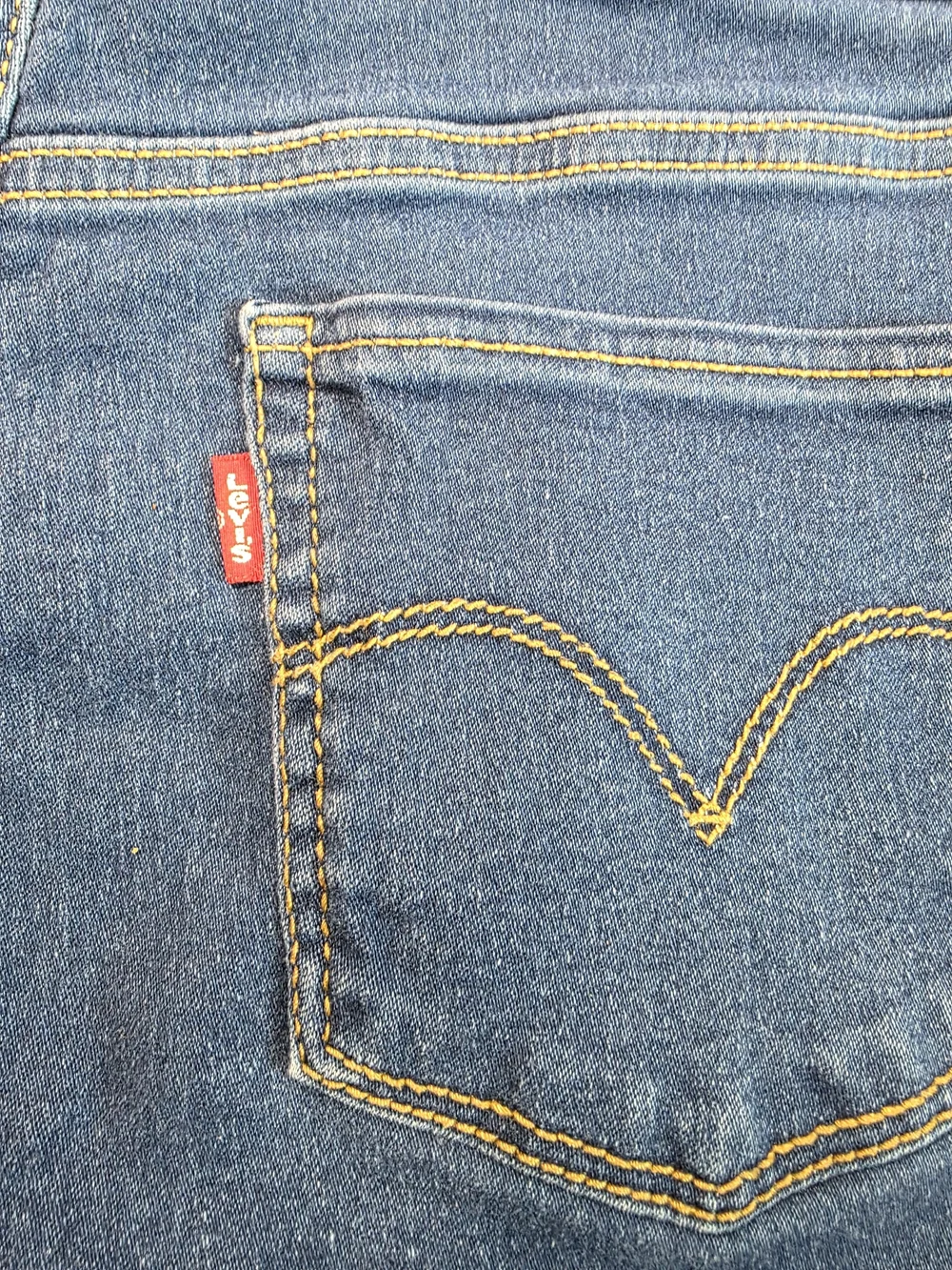 Levi's Girls Pull-On Stretch Skinny Jegging Jeans Blue Denim Size 16 Adj Waist